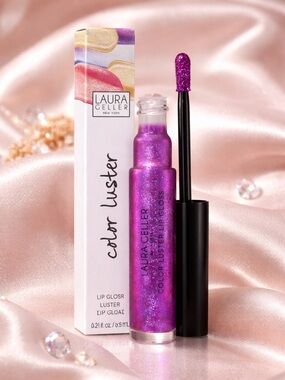 Laura Geller Hi-Def Lip Gloss Amethyst High Shine Shimmer Gloss NIB